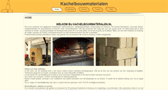 Desktop Screenshot of kachelbouwmaterialen.nl